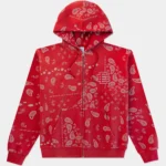 Eric Emanuel EE® Paisley Zip-Up Hoodie Red