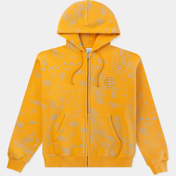 Eric Emanuel EE® Paisley Zip-Up Hoodie Yellow