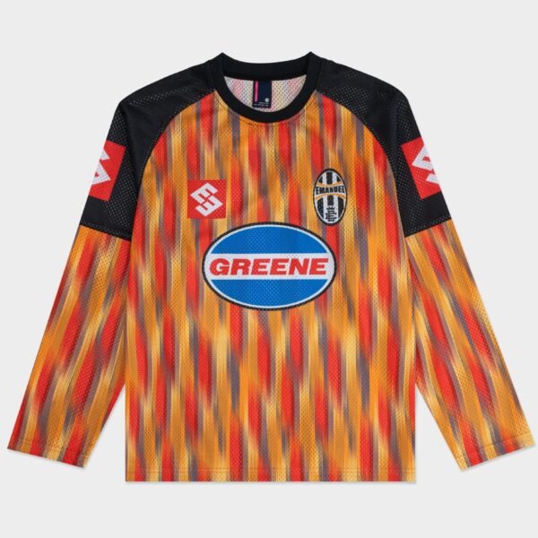 Red Vertical Pattern W Black Accent Sleeves EE®