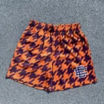 Eric Emanuel EE Hounds tooth Basic Short Red & Black