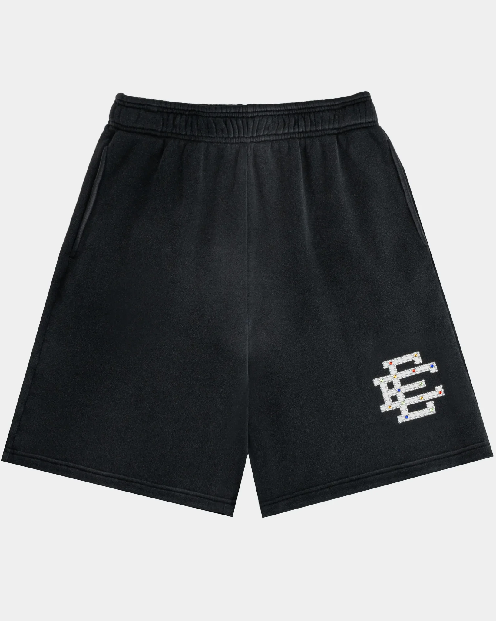 download-12-1638x2048 EE® Rhinestone Sweatshort – eric emanuel Black