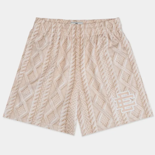 Ivory Cable Knit Pattern W Ivory EE®
