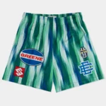 Blue Vertical Pattern Shorts W Blue EE®