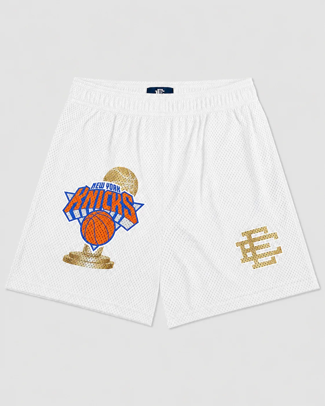download-2026-06-15T160017.535 Eric Emanuel New York Knicks White Shorts PREORDER