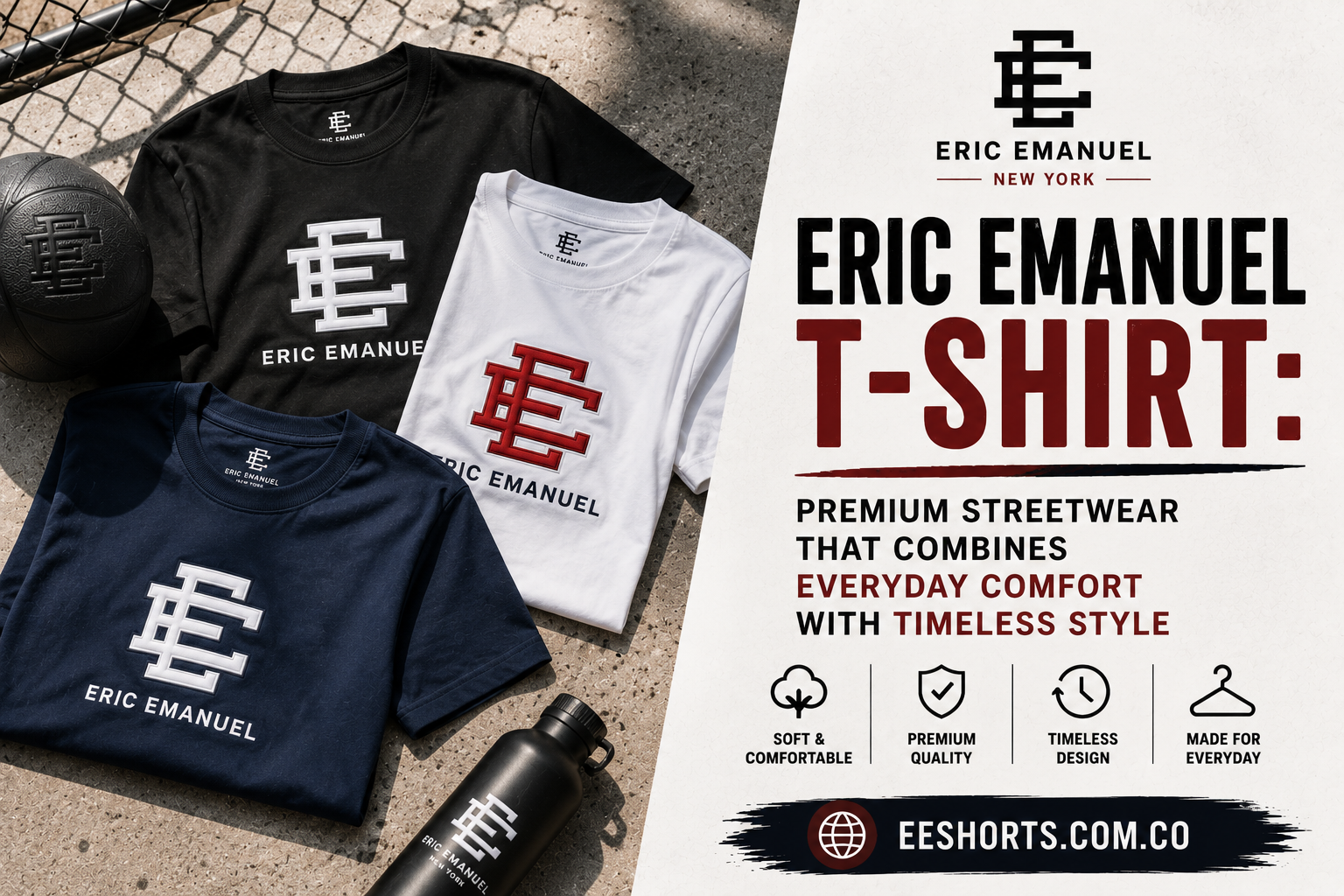 Eric Emanuel T-Shirt: Premium Streetwear That Combines Everyday Comfort with Timeless Style