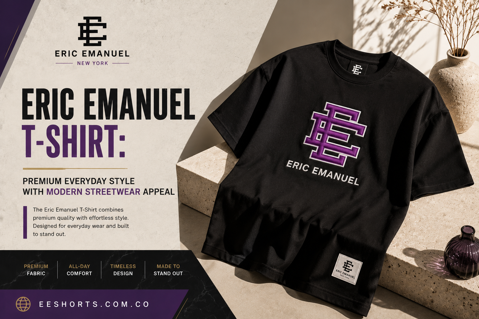 Eric Emanuel T-Shirt: Premium Everyday Style with Modern Streetwear Appeal