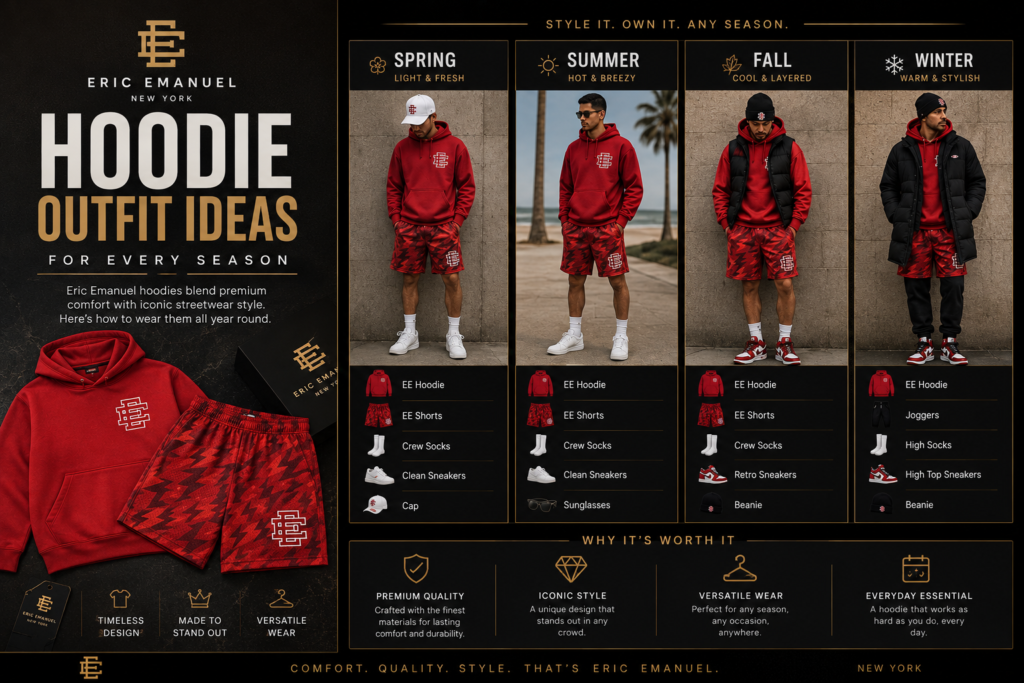 Eric Emanuel Hoodie Outfit Ideas for Every Season